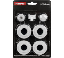 ROMMER  1/2 монтажный комплект 7 в 1 (RAL9016)