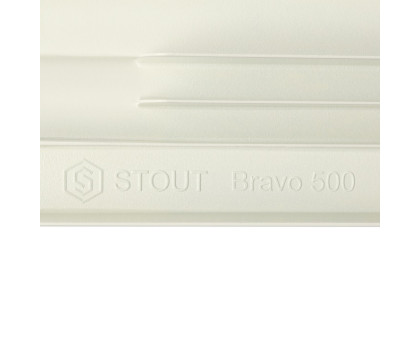 Алюминиевый секционный радиатор Stout Bravo 500 8 секций RAL9010 (SRA-0110-050008)