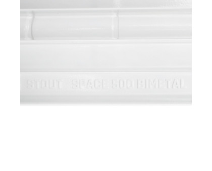 Биметаллический секционный радиатор Stout Space 500 6 секций RAL9016 (SRB-0310-050006)