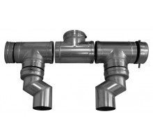 Дымоотводящий комплект для двух котлов в каскаде диам. 250 мм